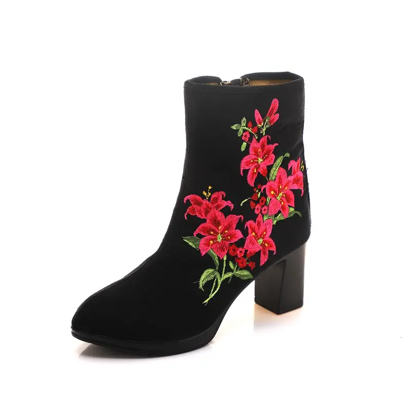 Veowalk высококачественные женские хлопковые короткие ботильоны с цветочной