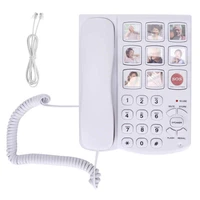 big button telephone amplified photo memory corded landline energy saving sos one touch dial easy to read for seniors elderly