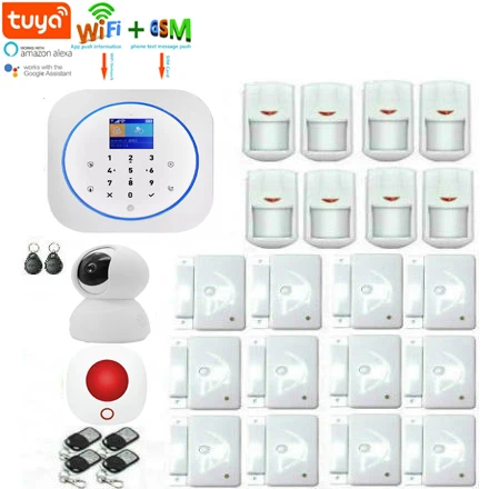 SmartYIBA Tuya APP RFID Брелки wifi GSM сенсорная клавиатура домашняя система охранной