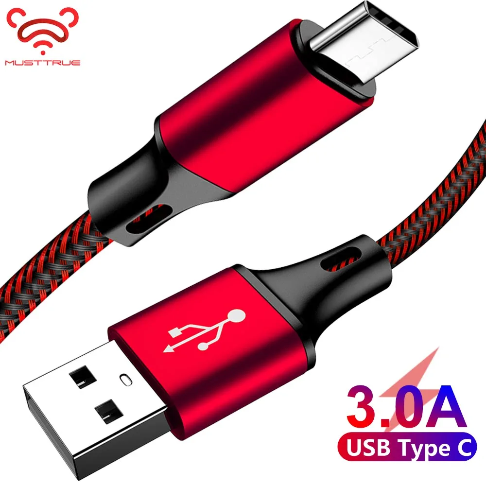 USB C кабель 3A usb type C кабель для Xiaomi Mi 8 9 lite Быстрая зарядка кабель для samsung S9 S8 Note 9 Android Mobile