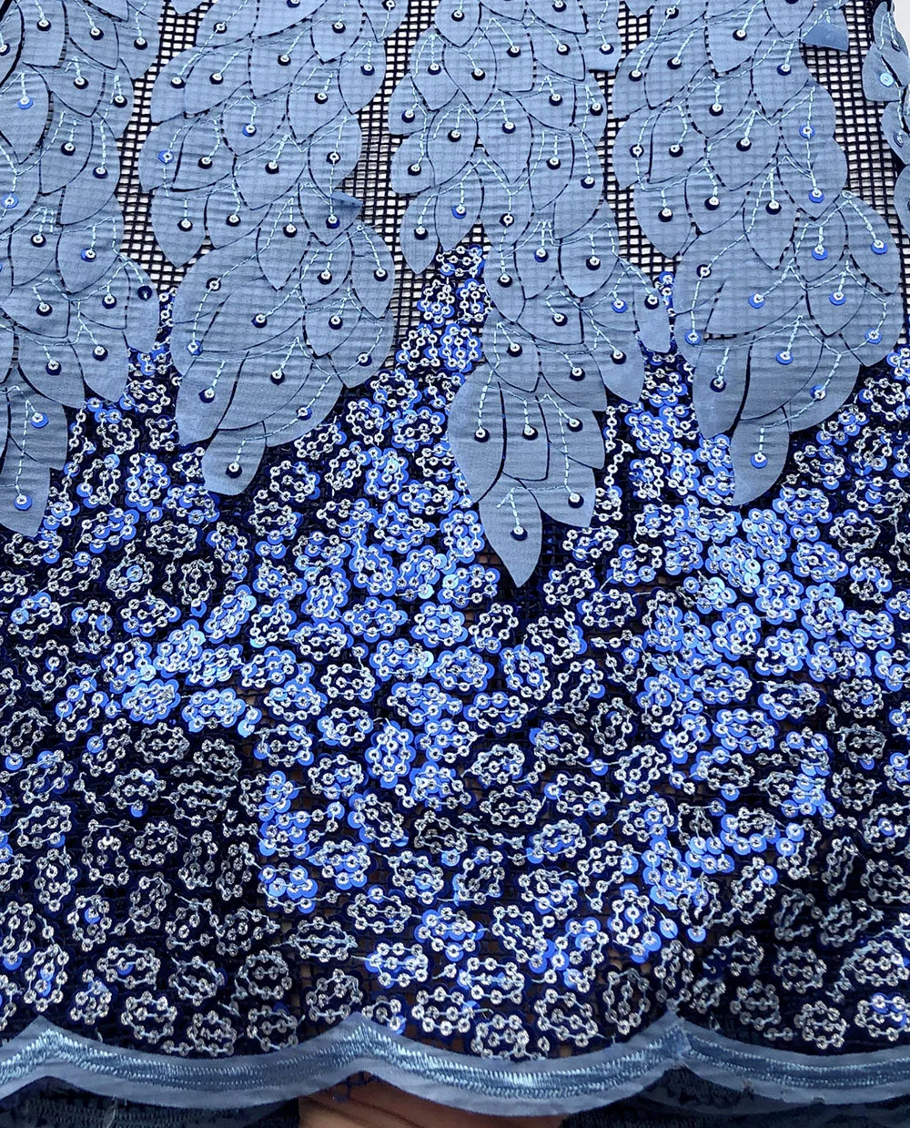 Французская кружевная ткань 2020 Высокое качество африканская с блестками