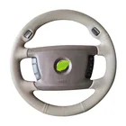 Кожаный чехол рулевого колеса из алькантары для BMW 7 серии 730 740 750 760 745li 755 E66 E65 E38, Прошитые вручную Автозапчасти для интерьера