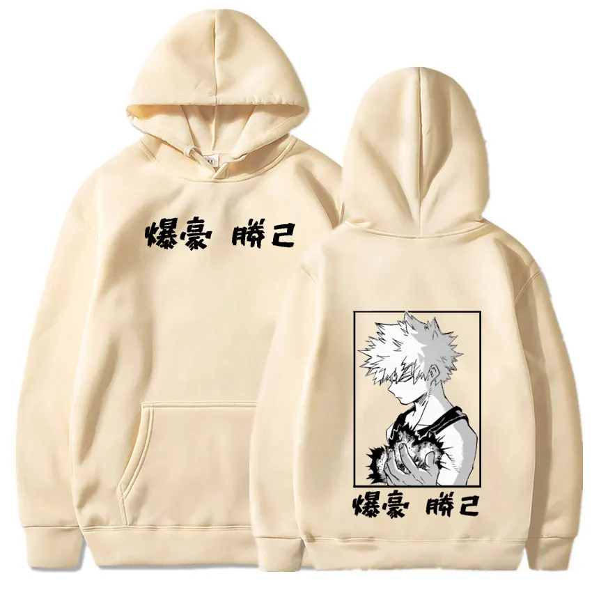 

Japan Anime My Hero Academia Cosplay Hoodie Women Men Harajuku Sweatshirt Manga Bakugou Pullover Hooded Jacket Sportswear Tops