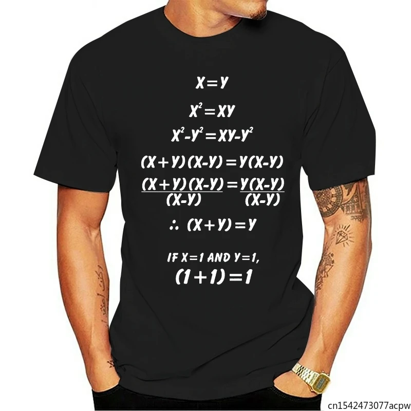 

Math Algebra Equation Math Teacher Print Men's T-Shirt