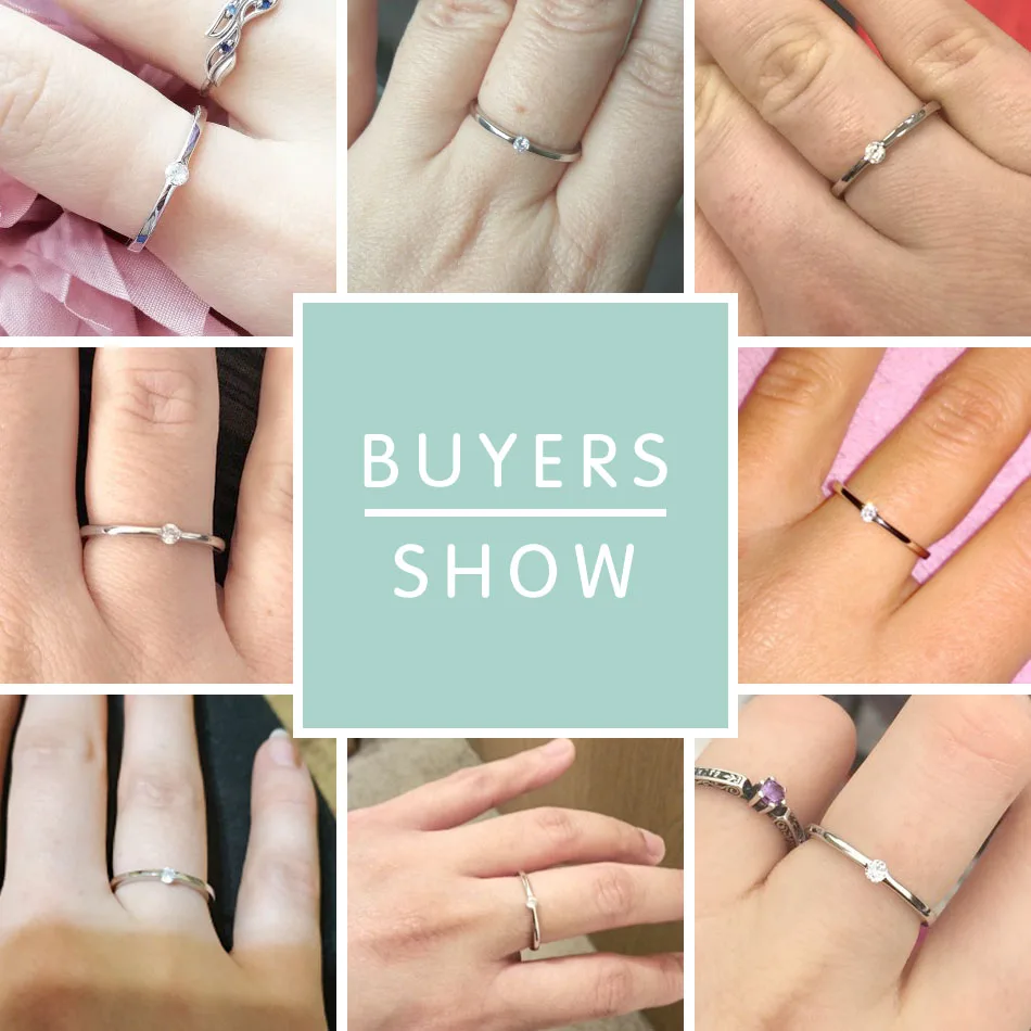 Подлинное кольцо из стерлингового серебра 925 пробы с кубическим цирконием на