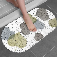 oimg anti slip bath mat silicone bathroom floor shower mat pvc rubber sucker 35x69cm toilet decor door non slip bathtub carpet