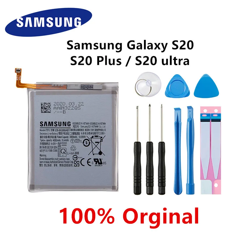 SAMSUNG-EB-BG988ABY original de EB-BG980ABY para Samsung Galaxy S20, S20 Plus, S20 +, S20 Ultra-0