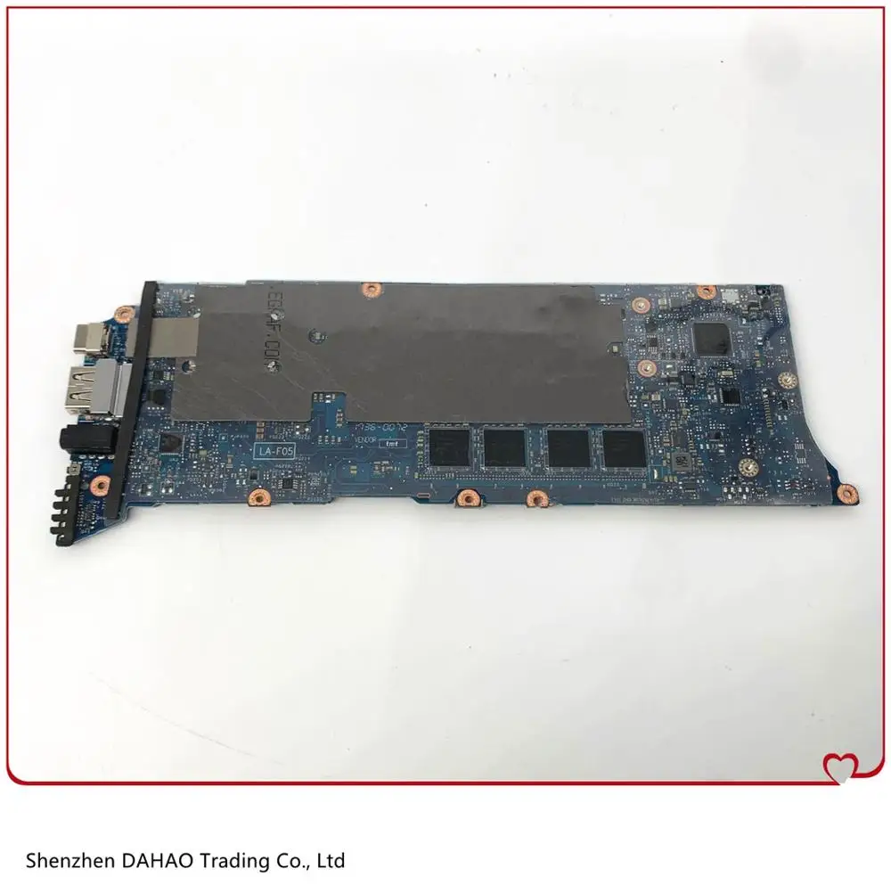 For Dell P54G XPS 13 9360 LAPTOP MOTHERBOARD CAZ70 LA-F051P With CPU:SR3LA I5-8250U RAM:8GM 100% TEST OK