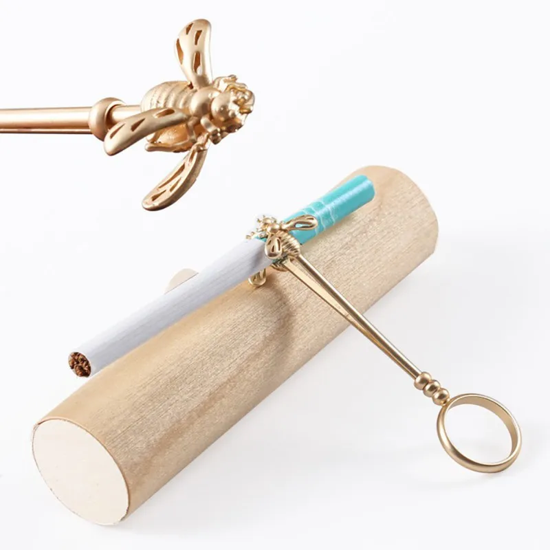 1 шт. курительное кольцо на палец металлический винтажный держатель для сигарет