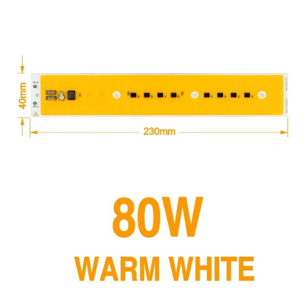 80W Warm White Осветитель светодиодный в форме бус 30 Вт 50 Вт 80 Вт полный спектр Теплый Холодный белый 220 В фитолампа прожектор DIY для выращивания внутри помещений рост посевов - Цвет: 80W Warm White