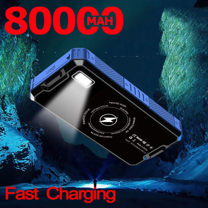 Внешний аккумулятор на солнечной батарее 80000 мАч|Внешние аккумуляторы| |