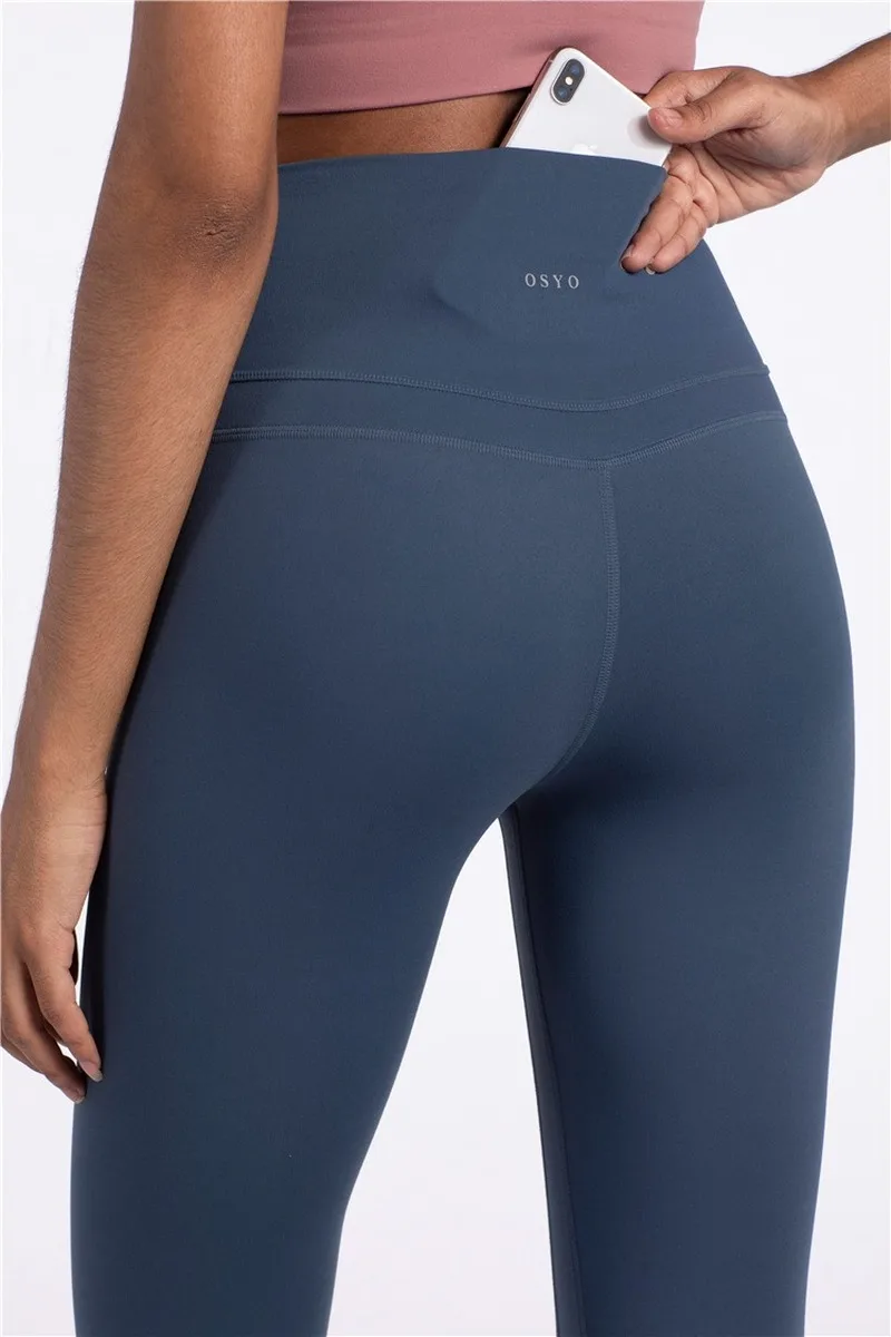 

High Waist Hip Fitness Yoga Pants Autumn and Winter Skin Naked Feeling Thin Tights Female Trousers Girl Yoga Leggings Workout