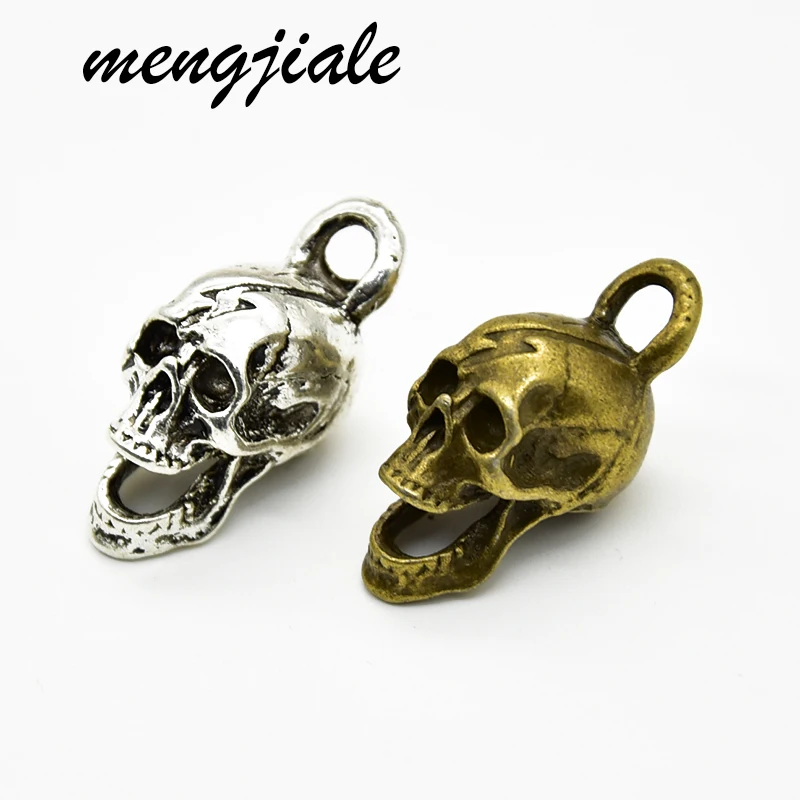 

3pcs Fashion zinc alloy metal Skull Charms fit DIY handmade Jewelry Making Accessories 29*12mm