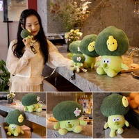creative broccoli plush toy super soft cauliflower doll multipurpose cute pillow for home living room bedroom als88