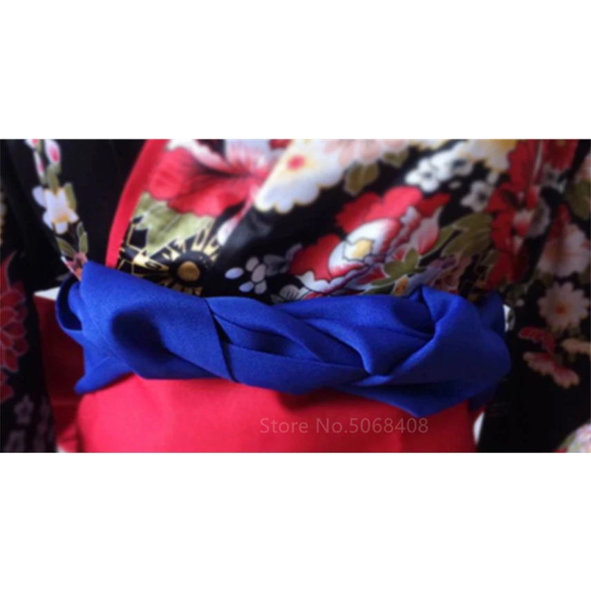 Японское традиционное платье-кимоно костюм для косплея из аниме Hell Girl винтажный