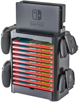 Layers Game Disc Storage Tower Bracket Switch Pro Controller Holders Console Stand With Drawer For Nintendo Switch Dock
