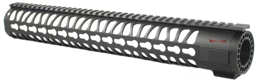 Векторная оптика KeyMod 15 дюймов поплавок один кусок Handguard Пикатинни система крепления черный подходит 5,56. 223 AR платформа винтовки