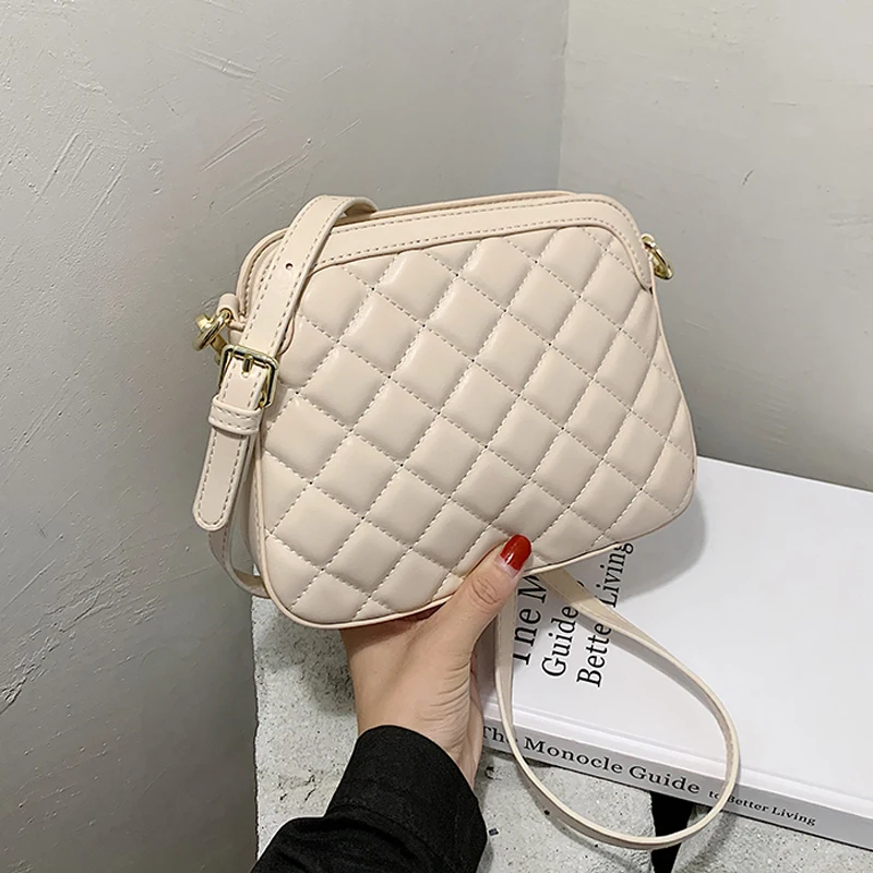 Высококачественные однотонные кожаные сумки через плечо для женщин 2020 модные