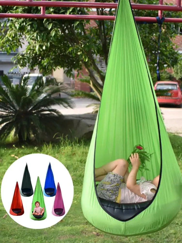 

Swing Seat Child Hammock Chair Children Comfortable Outdoor Or Indoor Kids Pod Swing Seat Child Hammock Chair