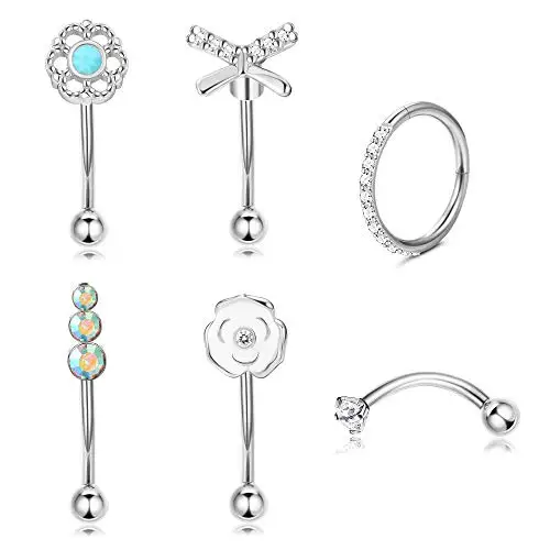 Серьги-гвоздики из нержавеющей стали для пирсинга бровей ювелирные украшения