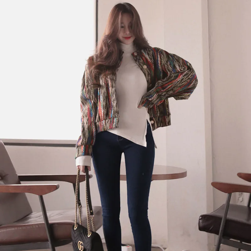fashion Runway Designer Cashmere Women Jacket Coat 2019 Spring Single Breasted Long Sleeve Stand Casual Slim Outerwear | Женская одежда