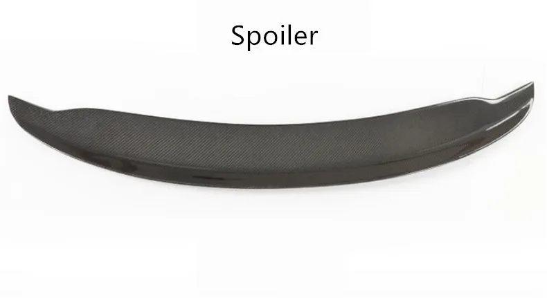 Spoiler Спойлеры из углеродного волокна передний и задний спойлер боковые юбки диффузор для Porsche Cayman 981 2013 модификация бампера - Цвет: Spoiler