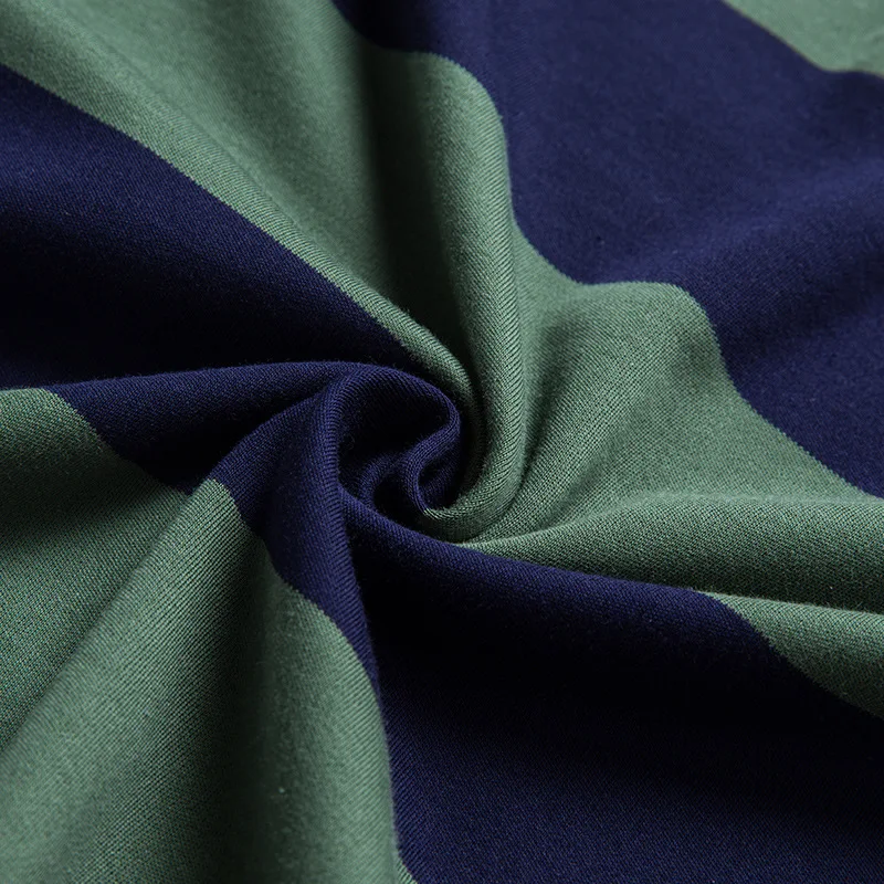 

Luren Autumn New Large Stripe Stitching Men's Long Sleeve Polo Shirt Business Fashion Casual High Quality Brand Male