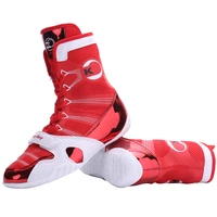 boxing shoes men high top foot protection wrestling shoes thai boxing fighting free combat training match shoes squat shoes