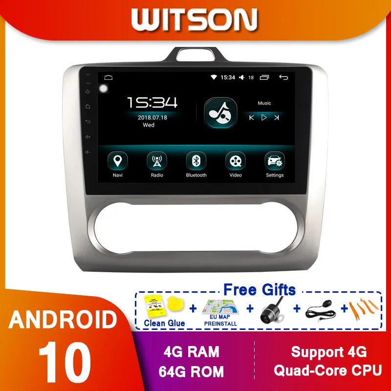 WITSON 9 &quotFULL HD сенсорный экран Android 10 0 Восьмиядерный Автомобильный GPS