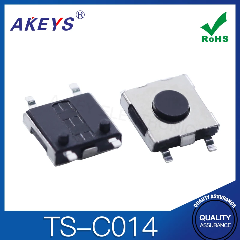 50 шт. вертикальный 4-контактный переключатель с двумя фиксированными колоннами 4