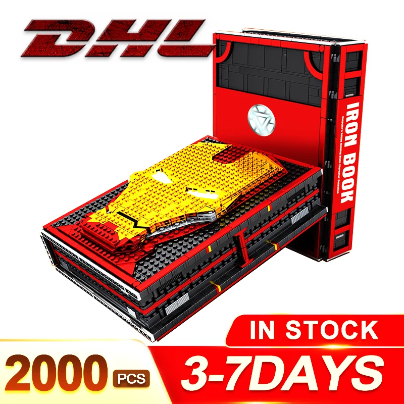 DHL супергерои Железный человек подземная лаборатория основа Mark Armor набор