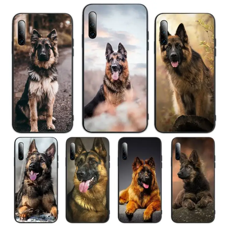 

German Shepherd Dog Phone Case For Xiaomi 2 9 10 5 6 8 9 MIX 2 3 A2 A1 note 10 pro se t lite Fundas Cover