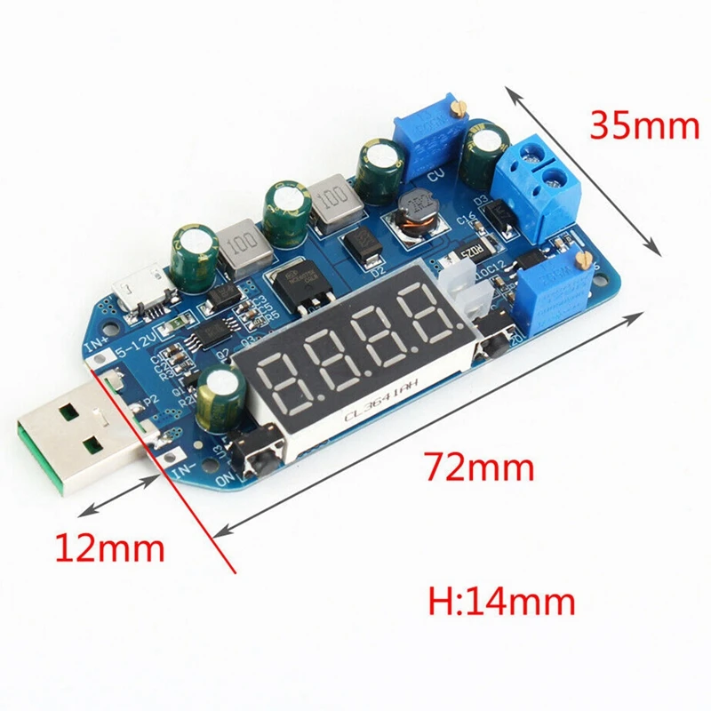 15 Вт Регулируемый Dc-Dc Cc Cv Usb 5V до 3 V 9V 12V 24V 30V повышающий/вниз Модуль питания