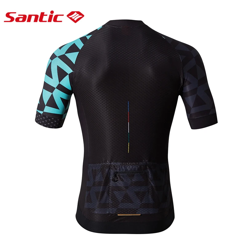 Santic Men Cycling Short Jersey Pro Fit SANTIC N-FEEL Antislip Sleeve Cuff Road Bike MTB Clothings C02119 | Спорт и развлечения