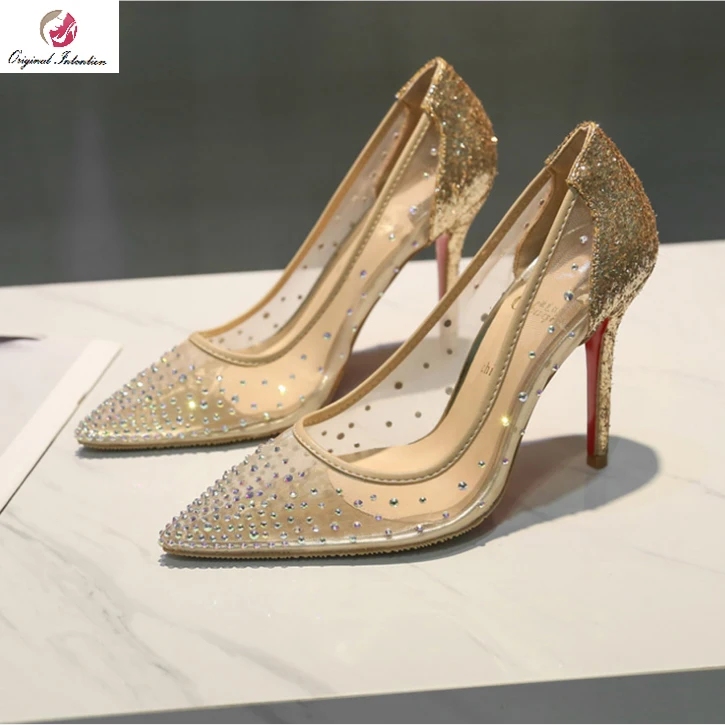 Оригинальные Соблазнительные туфли лодочки на высоком тонком каблуке женские с