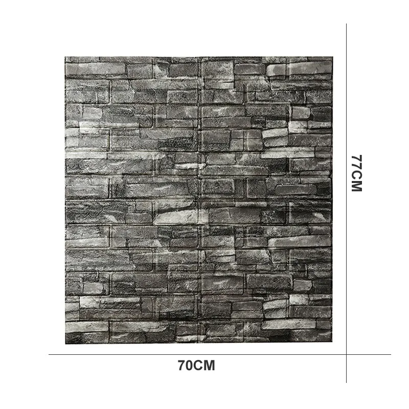 

Self-adhesive Wallpaper Waterproof And Anti-collision TV Background 3d Living Room Bedroom Decorative Brick Pattern Wall Sticker