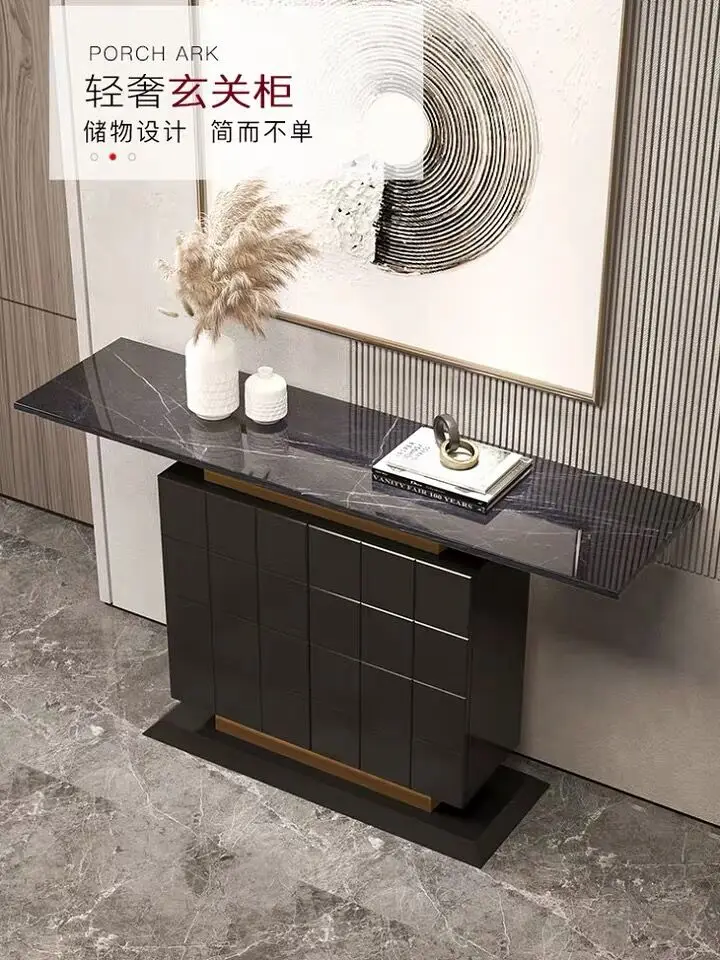 

Marble light luxury side table living room creative sofa side cabinet table modern small coffee table square table corner table