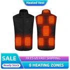 Моющаяся жилетка с подогревом, теплая куртка с электрическим подогревом и зарядкой через Usb, для отдыха на открытом воздухе, походов, пешего туризма, охоты