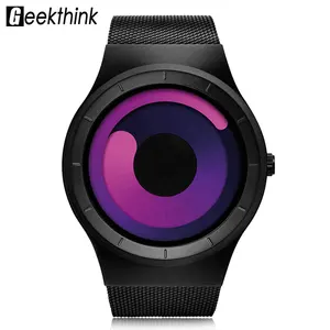 Часы наручные мужские кварцевые, Брендовые повседневные модные, с сетчатым браслетом из нержавеющей стали