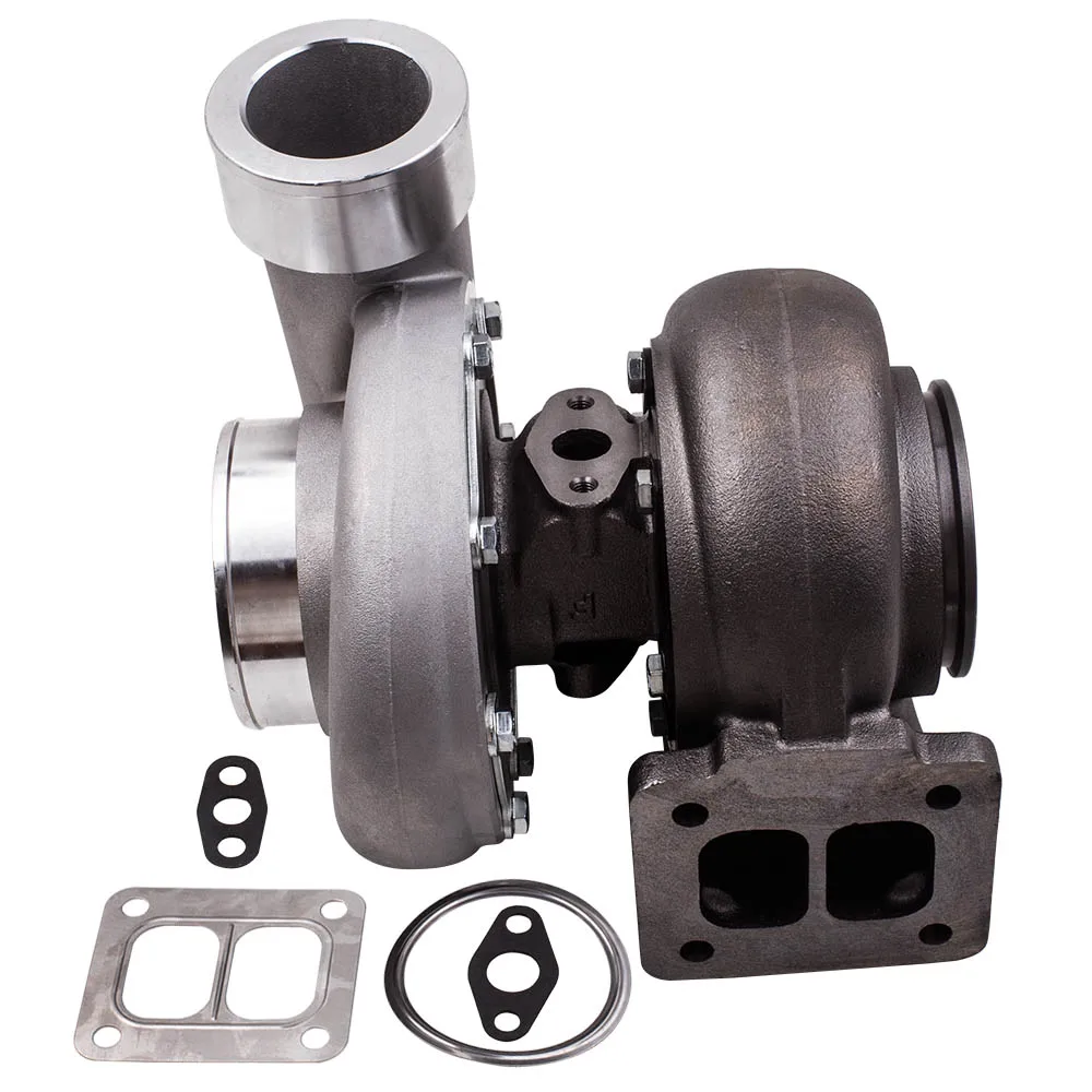 Турбокомпрессор GT45 T4 T66. 66 A/R Com 1 05 V band Turbocharger Boost до 600 + HP 8psi Supercharger