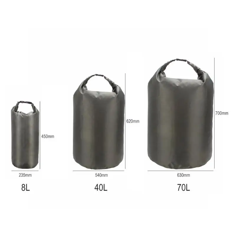 

8/40/70L Outdoor Trekking Dry Bag Waterproof Backpack Sack Swimming Rafting Kayaking River Floating Sailing Canoing Boating