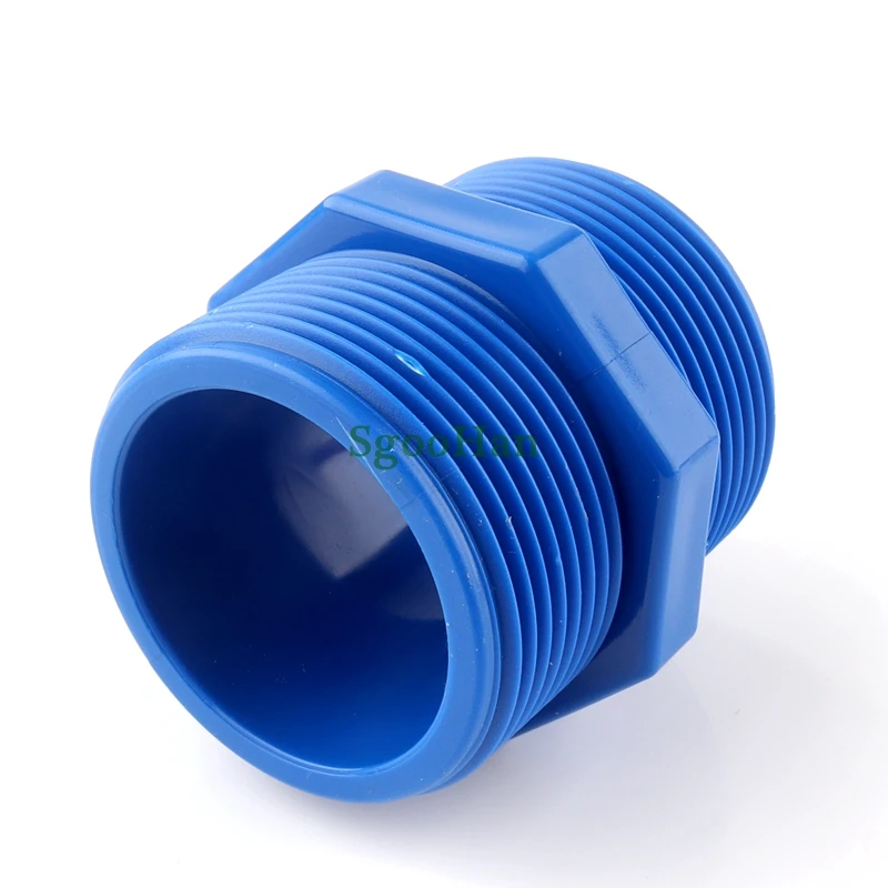 10~50pcs 1/2&quot~2&quot Male Thread PVC Pipe Nipple Connector Aquarium Fish Tank Joint Fittings Hydroponic Planting Frame Tube Parts - купить