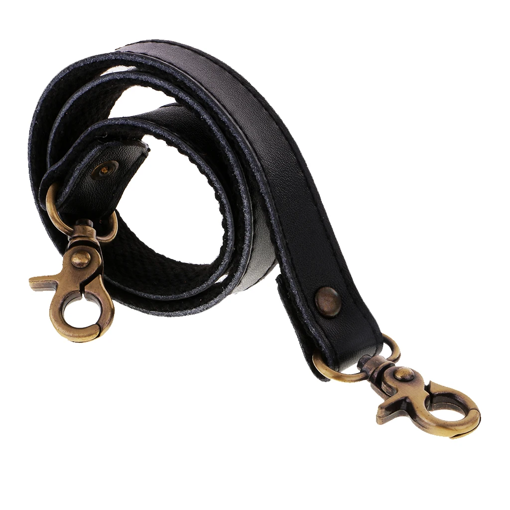 

High Quality Genuine Leather + Canvas Bag Handle Handbag Strap Replacement 60cm