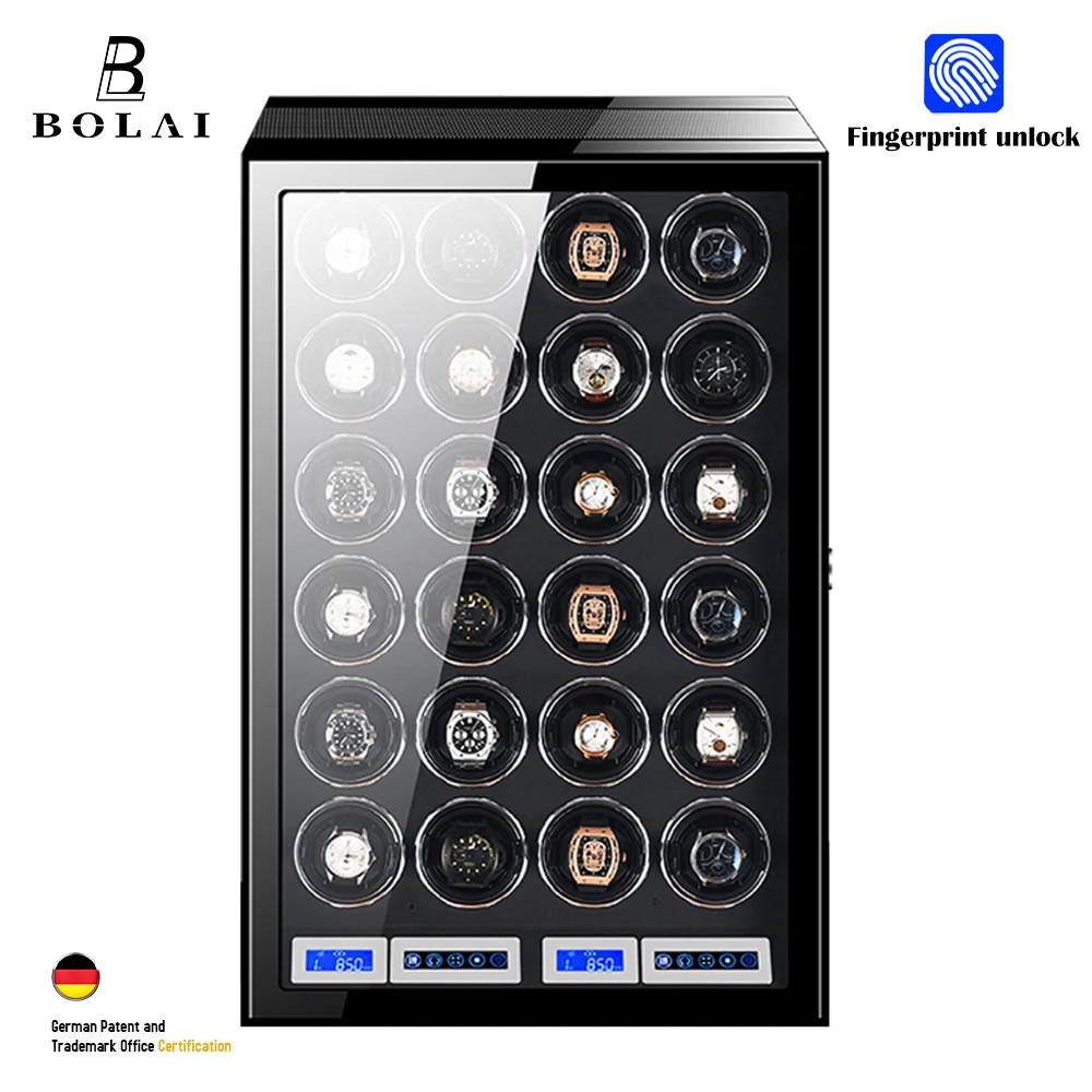 Сканер отпечатков пальцев разблокировка часы Роскошный бренд 24 телефон с ЖК