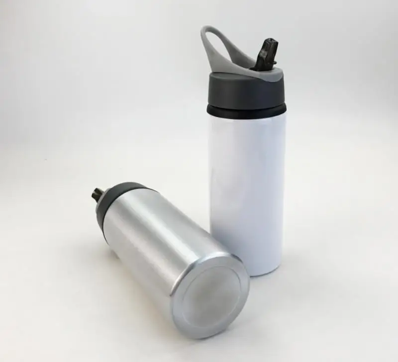 Hot Sale 600ml Outdoor hiking DIY Photo Blank Sublimation Sports Bottle 60PCS without Printing sublimation aluminum bottle AS009