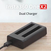 insta360 one x2 dual charger hub 2 slot charger for insta 360 one x 2 action camera battery fast charger