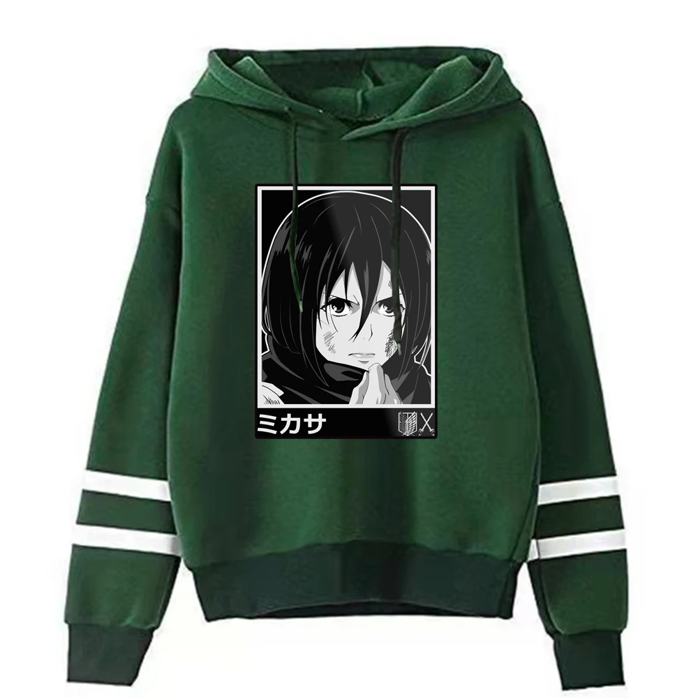 Attack on Titan Mikasa Sweetshirt Unisex Polyester Hoodie Men's Casual Hoodie Women
