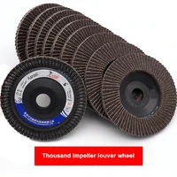 4inch 100mm 60 320 grit louver grinding wheel blade polishing louver wheel sand cloth wheel grinding disc