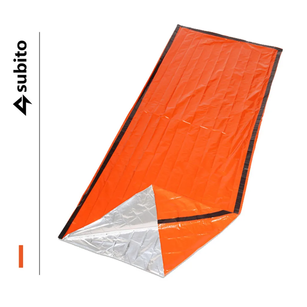 Аварийный спальный мешок аварийный первой помощи полиэтиленовый алюминиевый