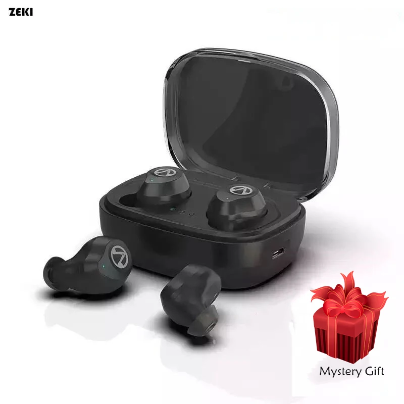 ZEKI Bluetooth 5 0 TWS наушники IPX7 водонепроницаемые спортивные Беспроводные с сенсорным